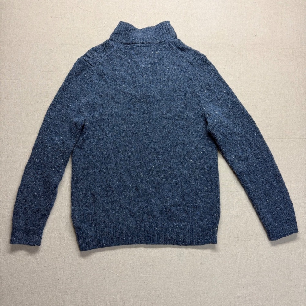 Jos. A. Bank 1905 Mens Blue Merino Wool Alpaca Blend Quarter Zip‎ Sweater Medium - Picture 6 of 16
